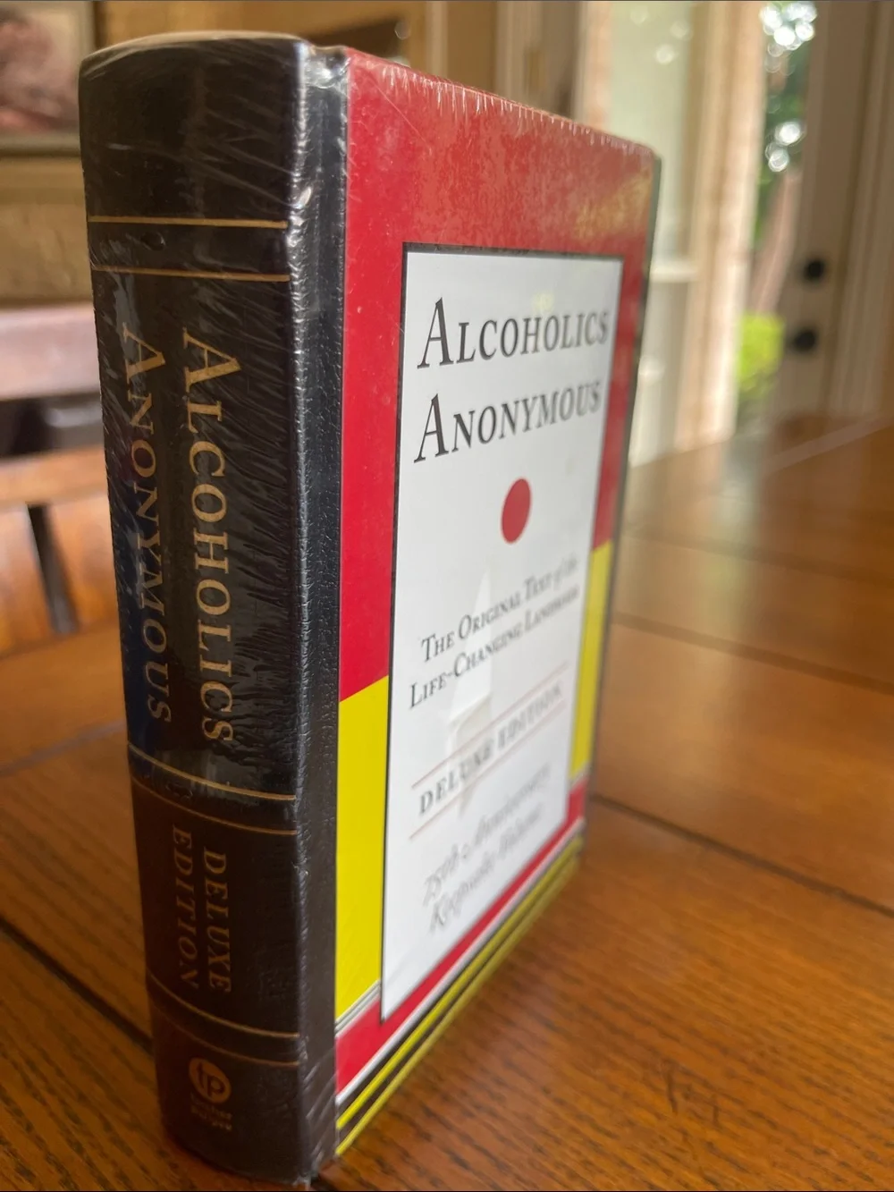 Brand New ALCOHOLICS ANONYMOUS Book 75th Anniversary Deluxe Vegan Leather Bound